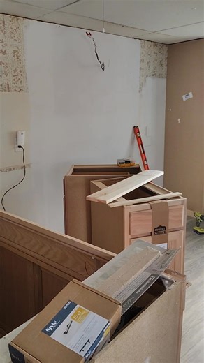 We did install this cabinets, not bad for small home trailer. #carpenter #remodeling #handyman #reelschallengereelschallengereelschallengereelschallenge | U-N Home-Services | Facebook