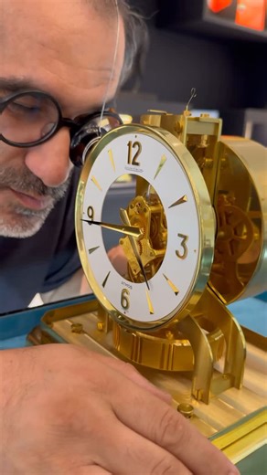 The Art Watches Service on Instagram: "Ever wondered what’s hidden inside a Jaeger-LeCoultre Atmos clock? We carefully opened this masterpiece to reveal the fascinating mechanics that keep it running—powered by air and temperature changes. No battery, no winding—just precision engineering. At @the_art_watches_service, we specialize in servicing and repairing luxury timepieces like this, ensuring every piece gets the expert care it deserves. From classic wristwatches to rare desk clocks, your wat