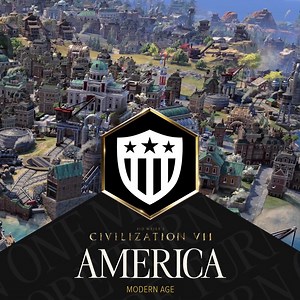 A new frontier awaits in 𝐀𝐌𝐄𝐑𝐈𝐂𝐀. 🪵 Gain Gold for improved Resources 🏭 Industrial Park adds Food, Gold, & Production ⛏️ Prospector claims new tiles and Resources Learn more: 2kgam.es/3OUp9ex | Sid Meier’s Civilization