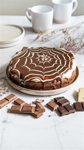 Kolmen suklaan mutakakku 12 palaa Pohja noin 20 cm:n mutakakku (valmis tai ohje blogissa tai ensimmäisenä kommentissa) Täyte 145 g valkosuklaata 2 dl kuohukermaa 200 g maustamatonta tuorejuustoa 1 tl vaniljatahnaa (tai 2 tl vaniljasokeria tai yhden tangon siemenet) Koristelu 100 g maitosuklaata 0,75 dl kuohukermaa 30 g valkosuklaata Sulata valkosuklaa. Vatkaa kerma, tuorejuusto ja vanilja paksuksi vaahdoksi. sekoita joukkoon valkosuklaa ja levitä kylmän pohjan päälle. Anna asettua jääkaapissa no