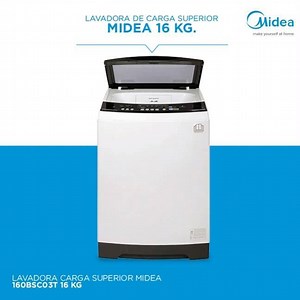 ¡Descubre la lavadora de carga superior Midea de 16 kg.! Gracias a su gran capacidad, puedes incorporar mayor cantidad de prendas ¡Lavando la ropa de toda tu familia! ¡Ten tu ropa más limpia en este 2020, así de fácil! Cómprala aquí: https://bit.ly/2NeyU7D | Midea