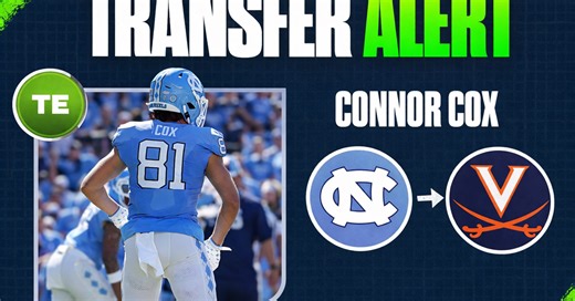 Source: Former UNC TE Connor Cox signs with Virginia