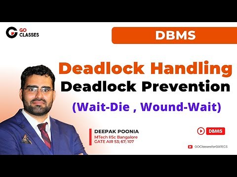 Wait-Die & Wound-Wait schemes for Deadlock Prevention | Transaction Management | DBMS