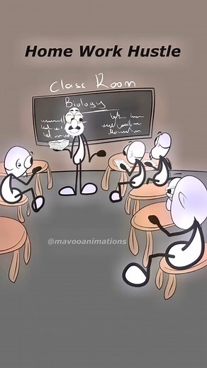 8.6K views · 128 reactions | homework hustle  #viralmemes #animation #cartoon | Funny Cartoon | Facebook