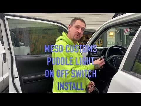 Meso Customs puddle light on off switch install