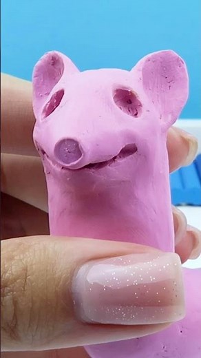 SAUSAGE MOUSE Sculpture ➤ timelapse Plasticine Tutorial | Polymer Clay #shorts