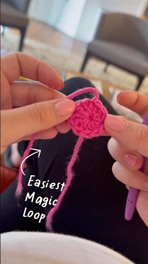 This is the easiest crochet magic loop technique I’ve found! Full tutorial on my channel 😇🥰