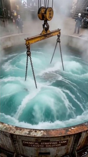 🚜 100-Year-Old Steam Road Roller Chemical Restoration | Satisfying Metal Cleaning Process#shorts