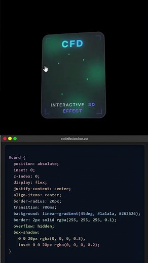 3d Card #frontend #backend #coding #html #css #webdesign #programming #python #javascript