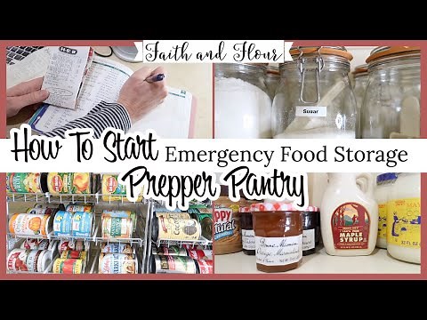 How to Start a Prepper Pantry | Emergency Food Supply | How to Budget + Where to Store + What to Buy
