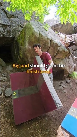 Best Crash Pad Placement Techniques #bouldering #climbing #howto