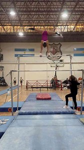 Gymnast Performs Impressive Routine on Parallel Bars