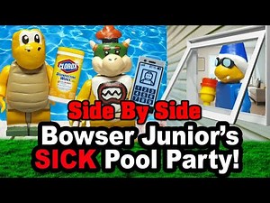 SML Lego: Bowser Junior's SICK Pool Party! (Side By Side)