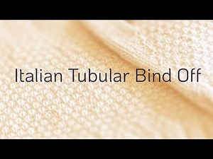 Italian Tubular Bind Off