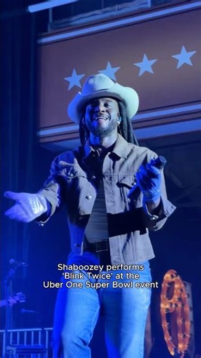 Shaboozey performs ‘Blink Twice’ at the Uber One Super Bowl event!