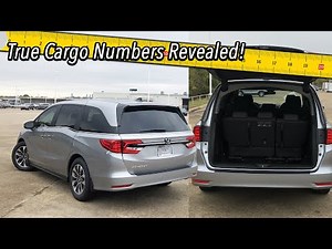 2023 Honda Odyssey - True Cargo Capacity Given In Inches