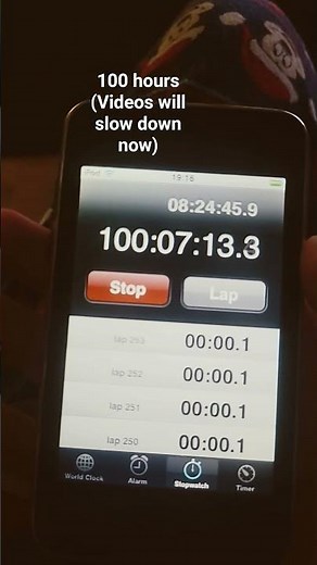 100 hour ipod timer