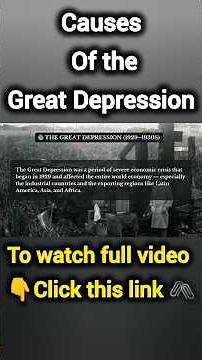 Class 10 History: The Great Depression Causes and Effects Explained | #class10 #greatdepression |