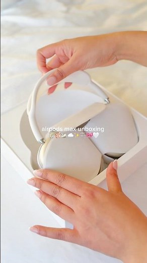 AirPods Max Unboxing (Starlight ✨) 🌸🫧🎧🤍☁️🩰 #airpodsmax #unboxing #apple #aesthetic
