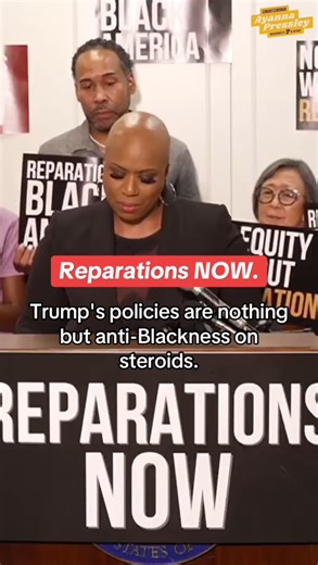 5.8K views · 465 reactions | In this moment of anti-Blackness on steroids, we’re not backing down in our pursuit of racial justice. Proud to join Rep. Summer Lee’s resolution to demand #ReparationsNOW. | Congresswoman Ayanna Pressley | Facebook