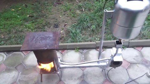 DIY waste oil turbo furnace