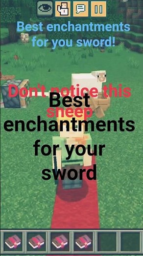 Best enchantments for your sword in Minecraft 👍🔥💯|sword| |minecraft| |tutorial| #minecraft