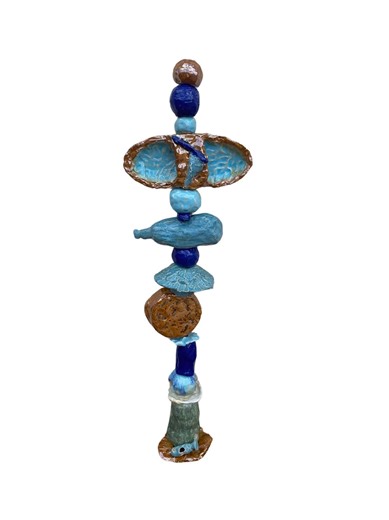 Ceramic Garden Totem – Handmade Clay Sculpture for Outdoor Art & Home Decor - Etsy