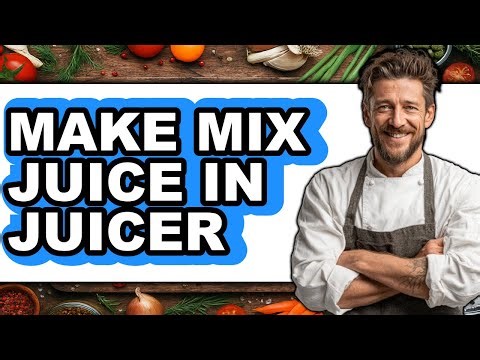 How to Make Mix Juice in Juicer - Step By Step