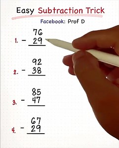 34K views · 439 reactions | Addition and Subtraction Fast Trick! | Prof D | Facebook