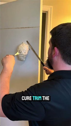 How to fix a hole in a hollow door