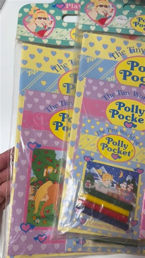 🩷💫 David came through with the cutest find — rare vintage Polly Pocket coloring books! I’m obsessed with the Play Pack!! 😍✨ Tell me in the comments.. which one are you dying for? 🌈💖 #VintageFinds #RareFinds #PollyPocketColoringBooks #PollyPocketPlayPack #PollyPocket #BluebirdToys #Grandreams #VintagePollyPocket #VintagePollyPocketCollector | Julie Gebauer