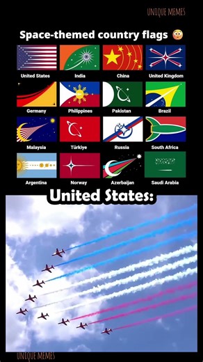 space themed country flags #ytshorts #memes #trending #nobru #trending