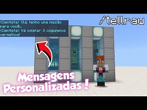 Como Usar o COMANDO /TELLRAW no Minecraft!