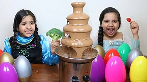 994K views · 16K reactions | السا ضد انا تحدي نافورة الشوكلاتة !!! Elsa vs Anna CHOCOLATE FOUNTAIN Battle | Baby Shfa Show | Facebook