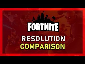 Fortnite Resolutions Comparison (4k, 1080p, 900p, 720p)