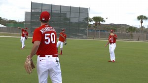 *taps mic* Is this thing on? We mic'd up Adam Wainwright and the King of Rag Ball, Bryan Eversgerd, during the always exciting PFP Tournament. | St. Louis Cardinals
