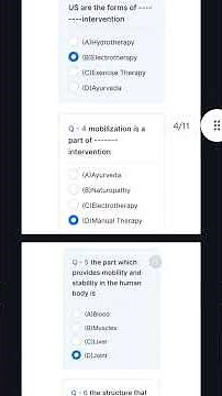 MODULE 1- BASICS OF PHYSIOTHERAPY ANSWER KEY|NCISM ELECTIVE|BISAG ELECTIVE#bams#bhms#bums#neet
