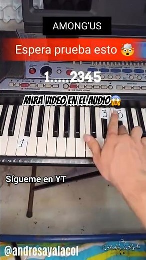 AmongUs Game Tutorial Piano Funny Easy Foryou Share Full Real Divertido #fyp #short #viral #music