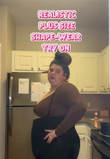 Realistic plus size shapewear try on!!✨😩