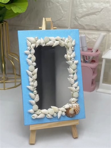 DIY Sea Shell Mirror Craft