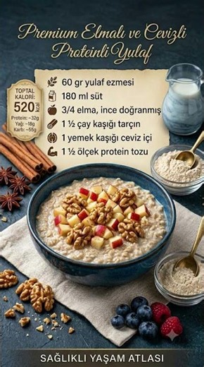 Kilo Vermeyi Hızlandıran Premium Proteinli Yulaf Ezmesi Tarif