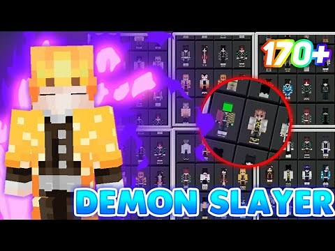 170+ Skin Pack Demon Slayer!! - Work All Version MCPE/BE!!