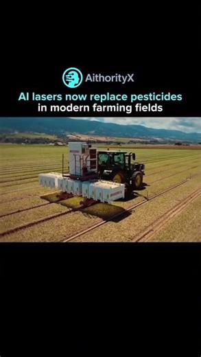 AI lasers now replace pesticides in modern farming fields—weed-zapping revolution!#shorts