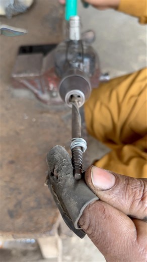 Making a Tapered Steel Spring on a Drill Machine | Handmade Workshop Skill #youtubeshorts