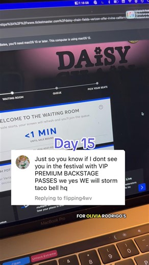 Day 15 of asking ‪@TacoBell‬ to sponsor me for the Olivia Rodrigo Daisy Chain Fields