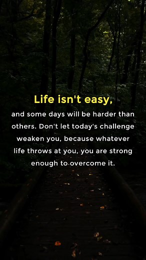 Overcoming Life's Challenges: You Are Strong Enough 💪 #Motivation #Inspiration #OvercomeChallenges #Strength #LifeQuotes #Positivity #Resilience #YouAreStrongEnough #learndailyquotes | learn daily quotes