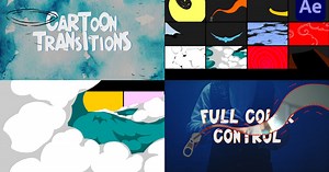 Abstract Cartoon Transitions for After Effects