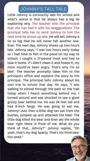 Johnny Meets Bigger Lies #yourdailydose #yourdailyjoke #dailyjokes #usahumor