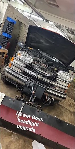 Boss Plow Headlight upgrade (on older plow)