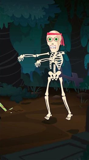 Chumbala Chumbala Skeleton Dance 😱 #shorts #kids #teeheetoli